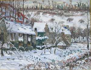 Yvonne Jean Haffen - Neige dans la vallée de l..